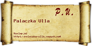 Palaczka Ulla névjegykártya